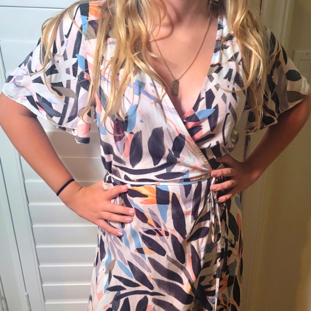 O'Neill Wrap Dress Midi Length *New w/free shipping*